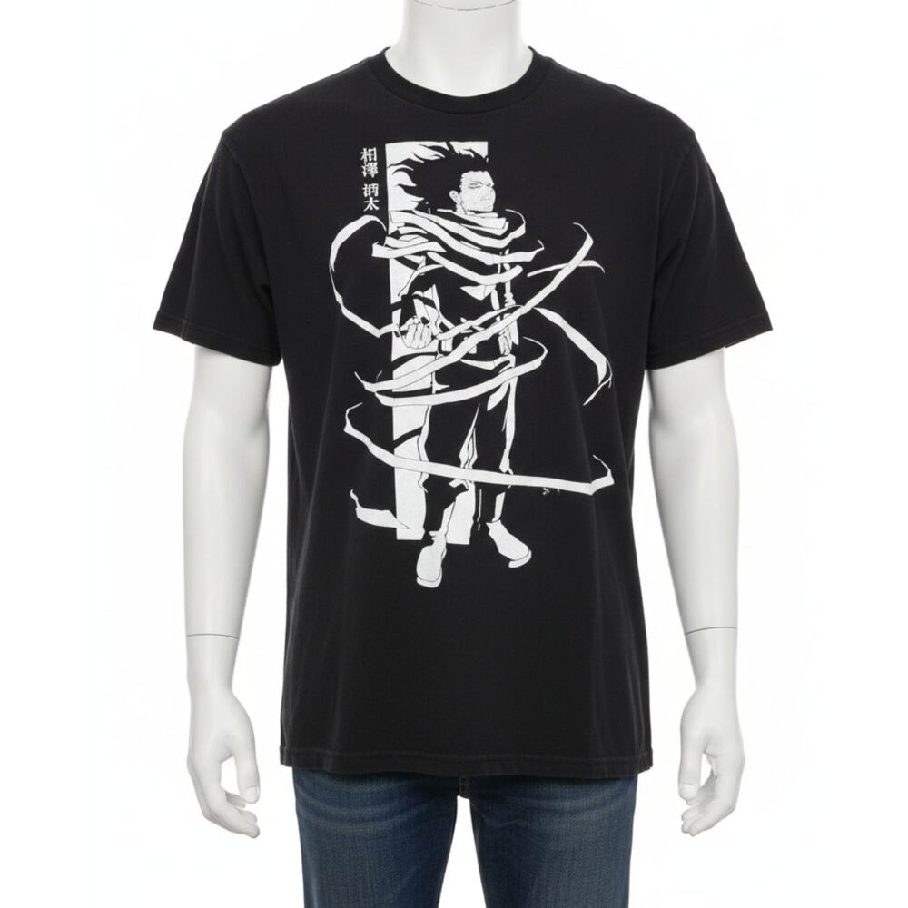 My Hero Academy Shirt Men XXL Black Short Sleeve 100% Cotton Anime Japanese
